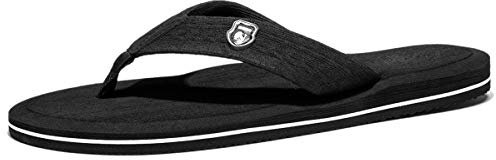 NewDenBer NDB Classic Plush Unisex-Erwachsene Flip Flops (45 EU, A Schwarz)