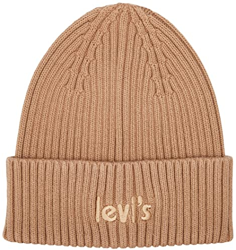 Levi's Herren & Unisex Poster Logo Beanie, BEIGE, UN