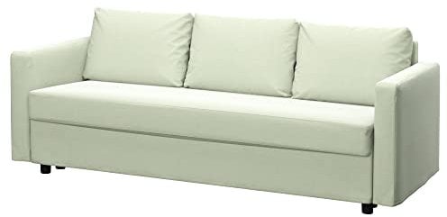 Soferia Sofabezug Kompatibel Mit FRIHETEN 3-er Bettsofa Sofaüberwurf Sofaschoner Cover Kratzfest Hydrophobie Allergenfrei Elegance Creme