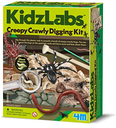 KidzLabs Krabbeltierausgrabung – 4M Archäologie Ausgrabungsset für Kinder - Geologie und Tierkunde Lernspiel - Wissenschaftsspielzeug für wissensdurstige Kinder ab 5 Jahre