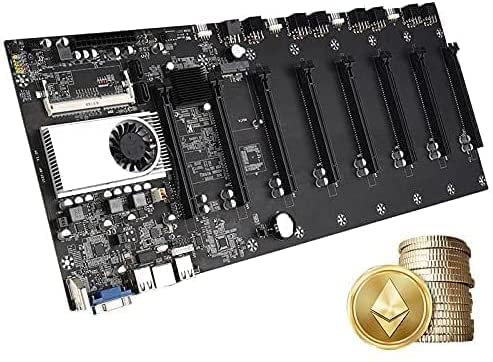 BTC-37 Appareil de minage pour Carte mère CPU Groupe, Carte Graphique Compatible Mainboard Carte Mère de Minage de Bureau Prise en Charge de Bitcoin Ethereum, BTC-37 Miner Carte mère Ensemble