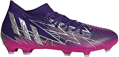 adidas Predator Edge.3 FG, Team Colleg Viola/Argento Metallico/Team Shock Rosa 2, 46.5 EU