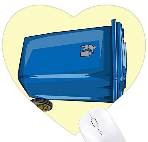 La poubelle, la poubelle, la poubelle. Jeux de tapis de souris en forme de coeur