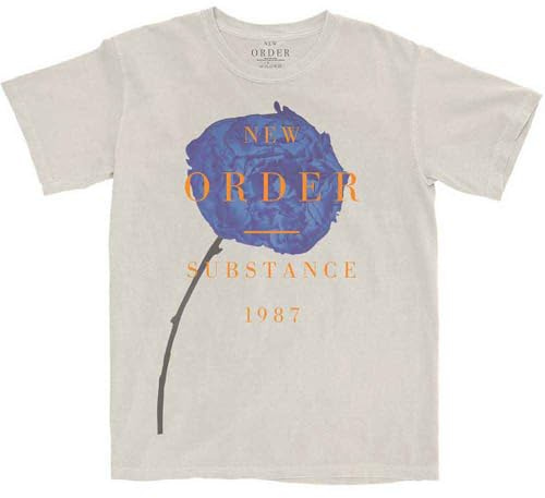 New Order T Shirt Spring Substance Band Logo Official Mens Natural XL