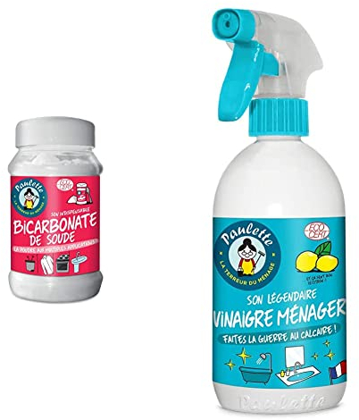 Pack Paulette - Bicarbonate de soude et Détartrant au Vinaigre Ménager Parfumé Citron