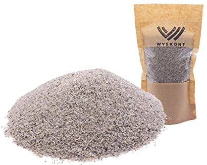 WYSKONT Aquarium Kies - Aquariumsand 1 kg - Aquarium Deko - Kieselsteine - Zierkies - Flusskies - Deko Sand - Kieselsteine Garten - Aquarium Bodengrund - Terrarium Sand - Aquariensand 0,8-1,6mm