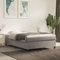 INLIFE Boxspringbett Hellgrau 140x200 cm Samt,Grau,24.9KG,3121120