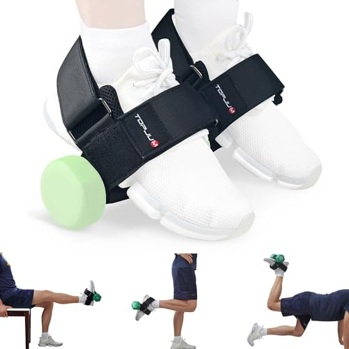 Dumbbell Foot Attachment, Tibialis Trainer, Adjustable Ankle Weights, Ankle Straps for Home Leg Workouts: Hip Flexors, Shin Splints, Hamstring Curls, Leg Extensions