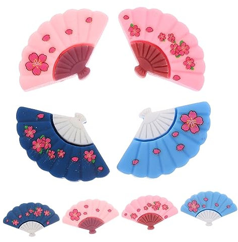 BESTonZON Adornos para Manualidades Mini Ventiladores De 8 Uds Ventilador De Mano Adornos para Álbumes De Recortes Mini Ventilador A Granel Manualidades DIY