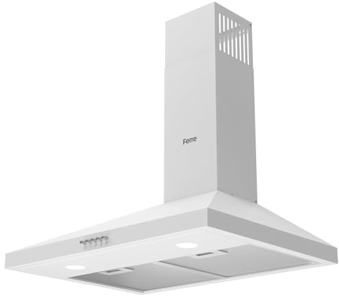 Ferre PH600-PWH 60cm Pyramid Chimney Hood - White