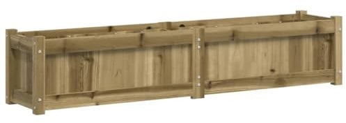 vidaXL Jardinera de Madera de Pino impregnada 150x31x31 cm