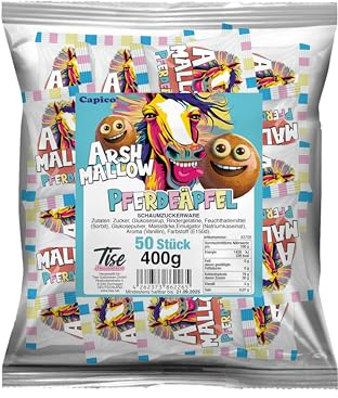Capico Vanille Marshmallow - Arshmallow Pferdeäpfel, 50 Stück (400g)