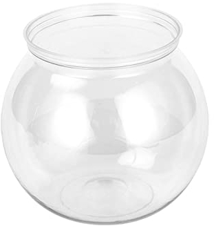 SCUDGOOD Plastics Round Aquarium Unbreakable Crystal-Clear Fish Bowls For Small Fish 4 Sizes Vases For Candy Ornament Holder Plastics Bowls Bowls Plastics Clear Round Fish Bowl