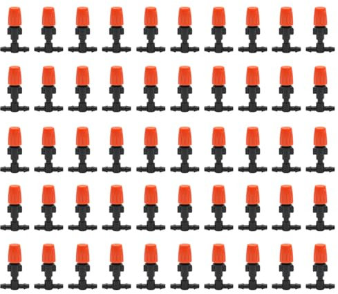 50 ugelli nebulizzatori regolabili, per irrigazione da giardino, ugello di ricambio per irrigazione da giardino, prato, piante, raffreddamento, rimozione della polvere