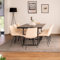 Home Deluxe Esstisch Eckig Ausziehbar AVENCIA inkl. U-Fuß - 160 x 100 cm Dark Oak - mit schwarzem Metallgestell | Küchentisch, Esszimmer, Esszimmertisch