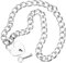 PACKOVE Heart Lock Pendant Silver Necklace for Men Women Elegant Jewelry for Couples Unique Present