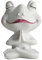 AONYAYBM Garten-Frosch-Pflanzgefäß, Meditierender Frosch-Harz-Pflanzgefäß, Gesichts-Pflanzgefäße, Töpfe, Kopf, Yoga-Frosch-Harz-Pflanztopf mit Drainageloch für Innen- und Außendekoration,(#1)