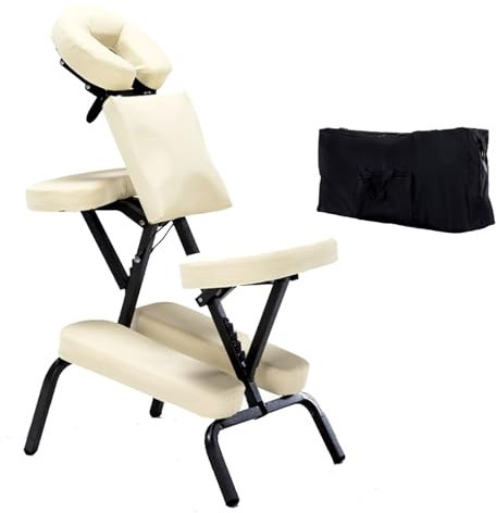 CTREVL Klappbarer Massagestuh,Tattoostuhl,Tattoostuhl tragbar für,Mobil Klappbar Luxus Massagestuhlpaket mit Tragetasche,belastbar bis 200 kg, Farbwahl,Geeignet für Tattoo, Beauty und Andere Anlässe
