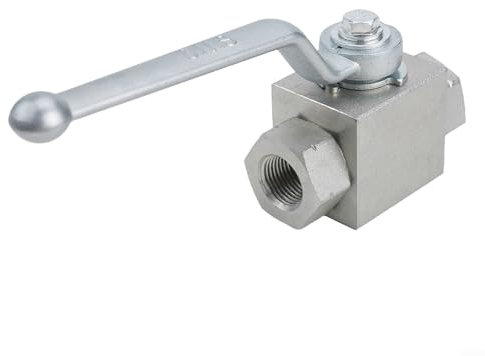 SUPAIDM manuell betätigter Hochdruck-Hydraulik-Kugelhahn, Kohlenstoffstahl, 2-Wege-Steuerung (NPT 3-8)