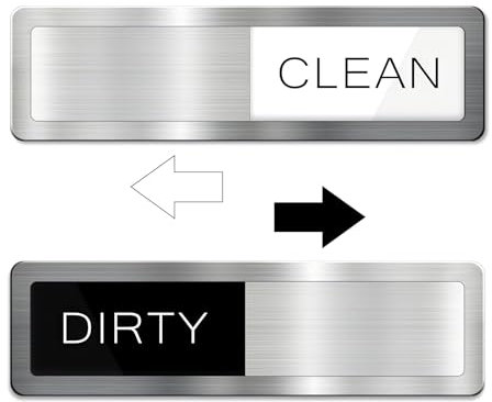 Clean Dirty Dishwasher Magnet Sign, Dishwasher Clean Dirty Sign, Dishwasher Magnet Clean Dirty Sign Clear and Easy to Read Font, Used for Cleaning and Dirt Reminder Signs, Fashion Kitchen Decoration