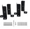 Supports de base réglables pour poteau de terrasse - Supports de base pour pergola en bois avec vis, boulons, convertisseur hexagonal et foret