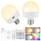 VIIVUU E27 Wiederaufladbare Glühbirne mit Akku,15 RGB Dimmbare Kabelloses LED Birne mit Fernbedienung, USB-C Aufladbar Lampen,3 Timer Funktion,Magnetische, 2er Set