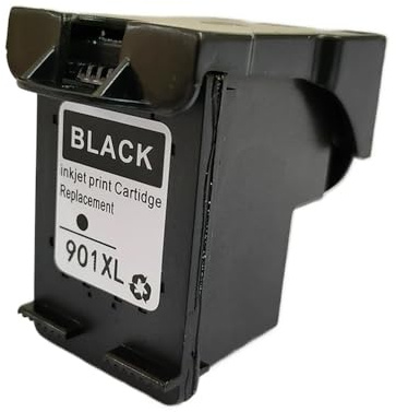 JFGIkLFD Kompatible 901XL-Tintenpatrone Kompatibel mit 901 901XL-Drucker J4500 J4524 J4530 J4540 J4550 J4580 J4585 J4535(BK 1PC)