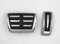 NMBZVE Bremssensor Autofußpedale, Gaspedal, Rutschfestes Pedal, Bremsfußbett, Abdeckplatte, Fußstützenpedalpolster Für Audi A6 C8 2019–2023(Style1)