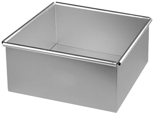 Muzrunq Square Cake Pan Non-Stick Square Baking Pan, 5 Inch with Removable Bottom, Reusable Aluminum Alloy Small Cake Pans Mini Baking Pans, Cake Molds for Baking, Cake Pan