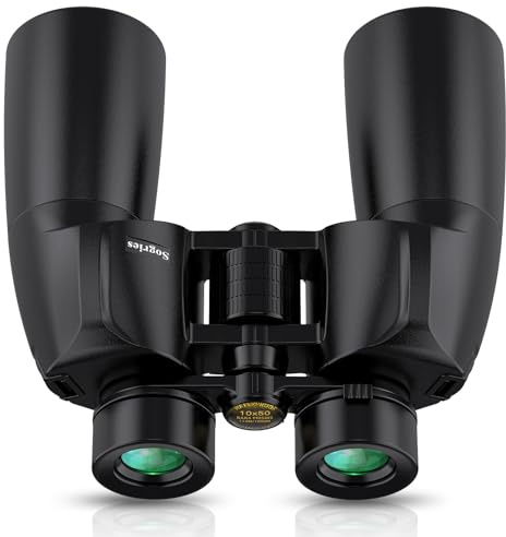 10 x 50 Fernglas - Hochleistungs-Fernglas für Erwachsene | HD optisches System, rutschfester Griff, wasserdichtes Vogelbeobachtung, Reisen