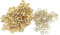 CYSFETENA 100 Stück 5mm Metall Nieten Gold, Runde Eyelets mit Unterlegscheiben, Ösen Gold für Lederarbeiten, Scrapbooking, Schnürsenkel, Gürtel, Kleidungsstücke und Taschen