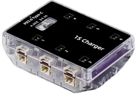 6 Port 665W Akku Ladeadapter für 1S LiHv Akku Ladestation für 800mA-1A 4,2V und 4,35V LiHV