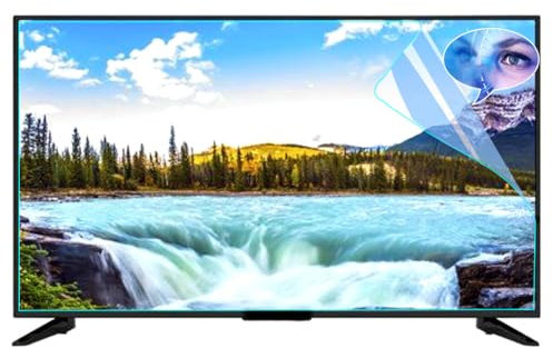 65 TV-Bildschirmschutz mit Blaulichtfilter, Matt-Entspiegelungsfolie & UV-Filter für Fernseher, Augenschutz - Kratzfeste und Staubabweisende Schutzfolie,65” 1440 * 809mm