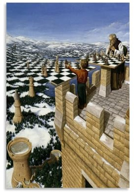 XuXueCC Rob Gonsalves Wandkunstdrucke, Gemälde, Poster, surrealistische Wohnkultur, Wandkunst, hängendes Bild, Druck, Schlafzimmer, dekorative Gemälde, Raum, ungerahmt, 40 x 60 cm