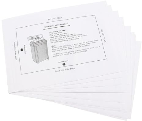 jojofuny Paquete de 8 Unidades de Aceite para Destructora de Papel, Fácil de Usar, Plástico Resistente, Adecuado para Escuela y Mercado