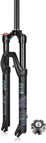 CUCKQUIC Fourche VTT Air 26 27.5 29 Pouces, Debattement 120mm, Collier 1-1/8, Blocage Rapide 9mm, Reglage Rebond, Freins a Disque A,27.5in