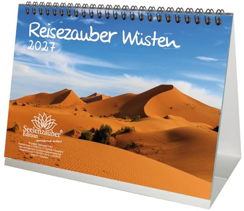 Reisezauber Wüsten DIN A5 Tischkalender für 2027 Urlaub Wüsten - Seelenzauber