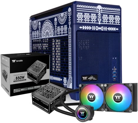 Thermaltake Bundle TR100 | Mini Tower | Super Compact | Limited Koralie Edition + TH240 V2 ARGB All-In-One Liquid Cooler + Toughpower SFX 850W | ATX 3.1 | 80Plus Platinum