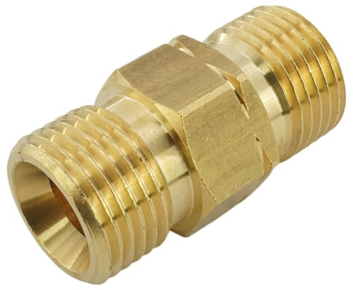 Fittingstore - Mamelon double en laiton avec filetage à droite/gauche, PN 16, adaptateur, filetage à gauche (G 1/2 x G 1/2 LH)