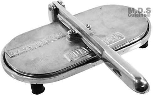 M.D.S Cuisine Cookwares Huarache Press-Maker Tortilla Authentic Huarachera Cast Aluminum Mexican 9-inches