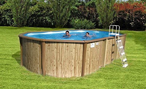 NewPlast Piscina Antigua 650 Dim 670x365x132 con Filtro Sabbia E Accessori
