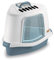 Stefanplast ZOLUX Maison de Toilette d'angle avec Pelle 54 x 40 x 40 cm - Bleu Acier - pour Chat