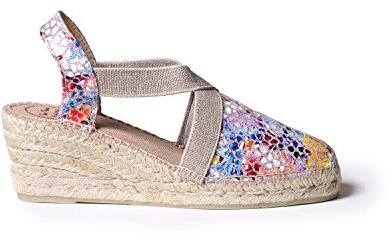 Toni Pons Telva-PM Damen Keil-Espadrille aus Leder.