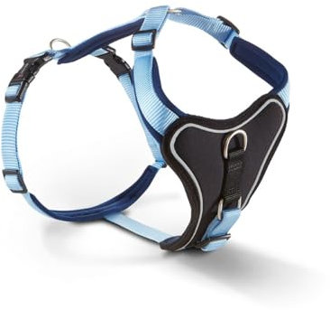 WOLTERS Geschirr Professional Comfort, Größe:90-110 cm, Farbe:Sky Blue/Marine