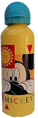 BORRACCIA IN ALLUMINIO MICKEY MOUSE DISNEY TOPOLINO CON BECCUCCIO E COPERCHIO 500 ML - MI21043/C