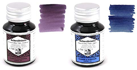 Rohrer & Klingner - 50ml Bottles Fountain Pen Ink Set - 2 Pack - Scabiosa & Salix