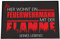 4you Design Fußmatte Feuerwehrmann 50 x 75 cm – Türmatte mit lustigem Spruch für Feuerwehrmänner – Geschenkidee für Arbeitskollegen, Freunde zu Weihnachten – rutschhhemmend & waschbar