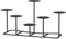 QIKADSEN Black Pillar Candle Holders Fireplace Candelabra for Home Decor Iron Candle Holder DIY 6
