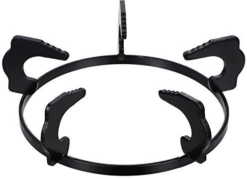 Yardwe Gas Stove Burner Stove Rack Pot Holder for Gas Cooker Anti- Skid Pot Rack Gas Stove Holder Wok Pan Support Rack Stand Home Kitchen Tools Cookware Accessories Black Stainless Steel Wok