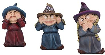 Nemesis Now Three Wise Witches, Multi Coloured (D5953V2), 7.5cm